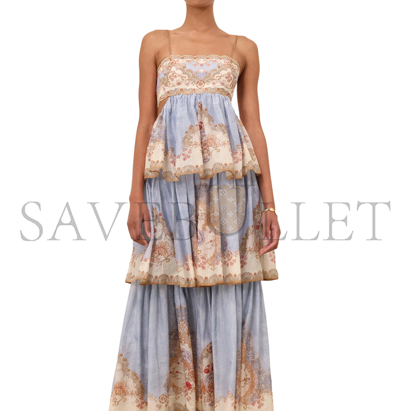 ZIMMERMANN DAYLIGHT TIERED MAXI DRESS 5353DRS263